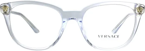 Vista 2 de Versace VE 3242A 148 - Gafas redondas de plástico transparente (2.126 in)