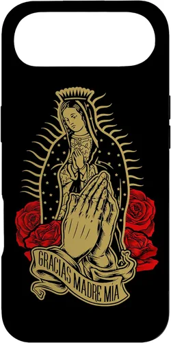 Vista 27 de Our Lady Virgen De Guadalupe Virgen Mary Gracias Madre Mía - Carcasa para iPhone 17