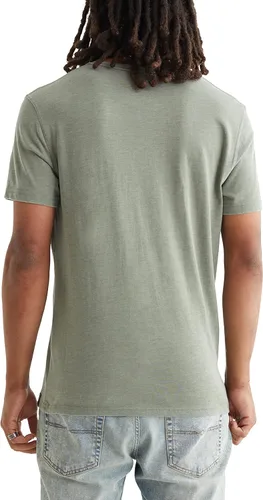 Vista 2 de Lucky Brand Venice Burnout - Camiseta de cuello con muesca y dos botones para hombre