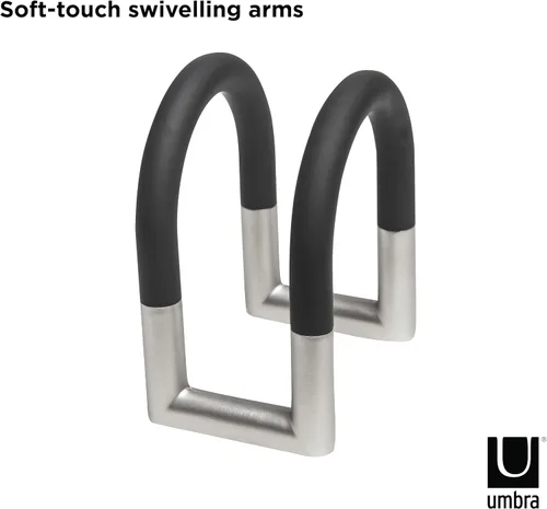 Vista 12 de Umbra servilletero giratorio Metal, spring mechanism, adjustable arms, space saving storage, modern design, easy to use, recycled plastic