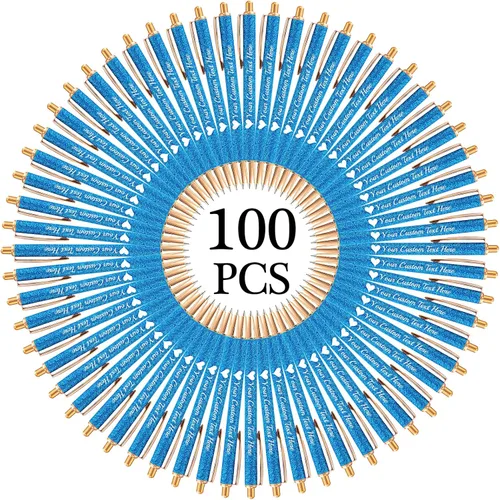 Vista 13 de Hasta 100 bolígrafos personalizados a granel con nombre, bolígrafo con purpurina personalizable, logotipo de negocios, mensaje de texto, regalo