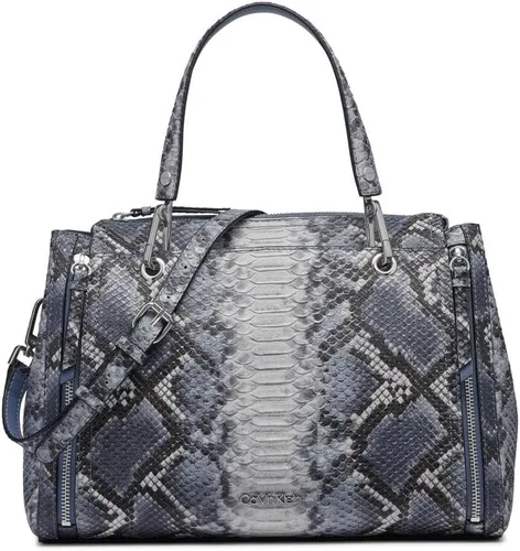 Vista 25 de Calvin Klein Bolso de organización novedoso Bubble Lamb Logotipo de almendra/gris pardo/blanco