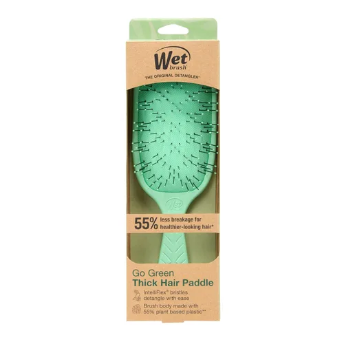 Vista 12 de Wet Brush Go Green - Cepillo desenredante de pelo grueso, cerdas IntelliFlex ultrasuaves con AquaVent - Afloja suavemente los nudos mientras