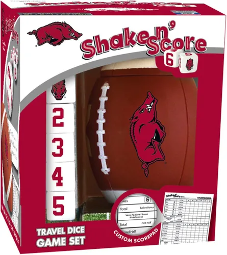 Vista 3 de Masterpieces Juego de dados Texas A&M Aggies Shake N' Score - Juego de viaje coleccionable - A partir de 12 años
