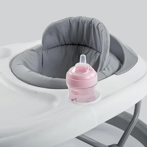 Vista 3 de Chicco Mod Walker - Andador plegable para bebés, 3 ajustes de altura, bandeja sin BPA con 2 portavasos, pastillas de freno, para niños de hasta 26