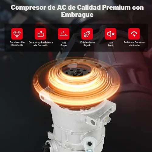 Vista 4 de cciyu Compresor de aire acondicionado para Chrysler Sebring para Dodge Avenger