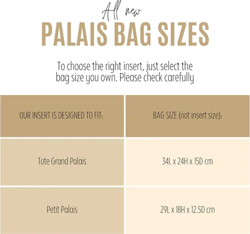 Vista 2 de Purse Organizer for Grand Palais Lv Bag Insert, LV Palais Petit Organizer, Grand Palais Organizer, Handmade 2mm Premium Felt Snug Sturdy Gold Zipper