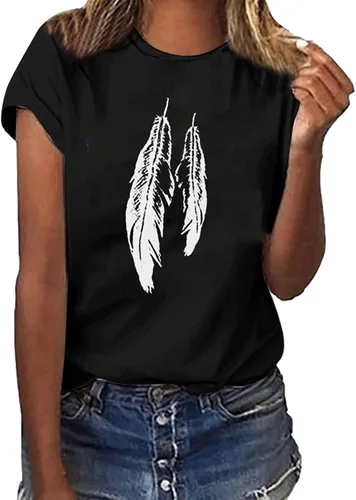 Vista 80 de Camiseta con estampado de animales para mujer, camiseta de libélula divertida, linda camiseta de manga corta, blusa de primavera 2023, camisas
