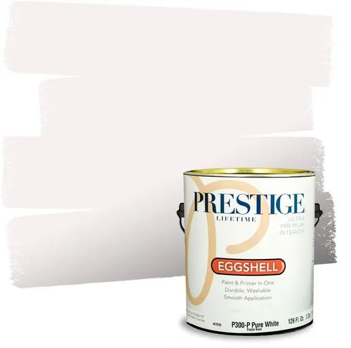 Vista 45 de Prestige Paints - Pintura exterior e imprimación en uno, 1 galón, plano, E500-P-A011GP