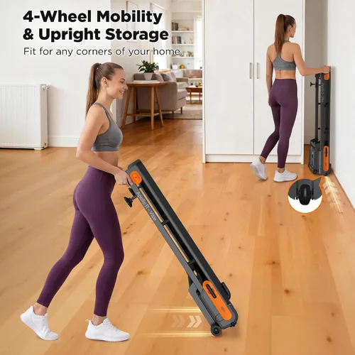 Vista 8 de Vitalwalk Walking Pad with Incline Portable Treadmills for Home Small Space