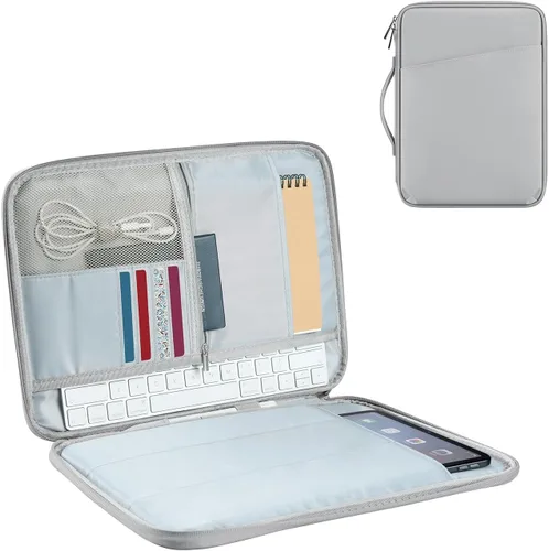Vista 13 de Funda de transporte para tablet de 12.9 pulgadas, máxima protección para tu iPad Pro, Surface Pro, Galaxy Tab S8 Plus y más (PU-rosa, 12.9 pulgadas)