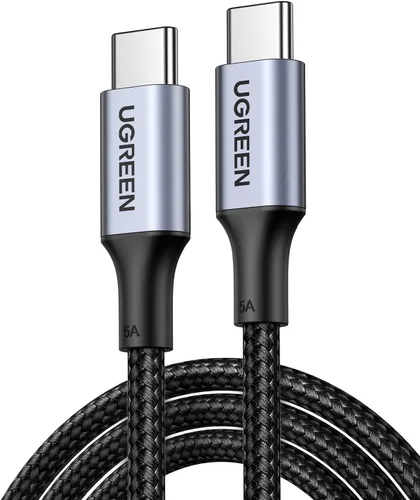 Vista 9 de UGREEN Cable USB C a USB C de 100 W, carga rápida, paquete de 2, 6.6 pies Negro