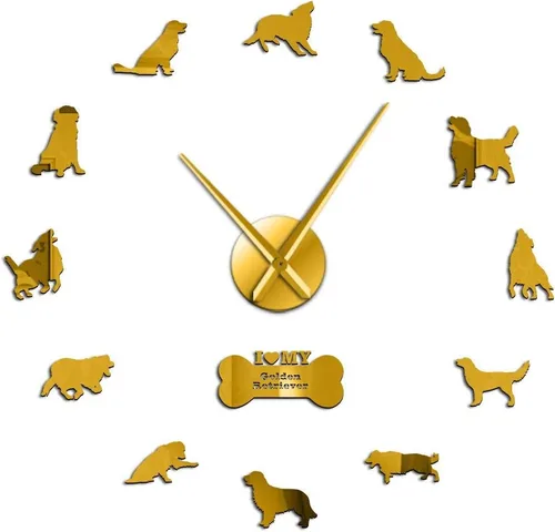 Vista 7 de Kit de reloj acrílico moderno para diseño de pared, reloj de pared sin marco 3D con calcomanías de espejo para decoración de sala de estar, B-27