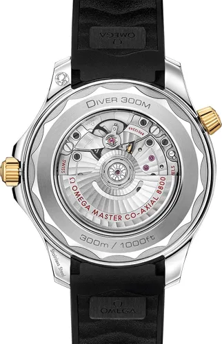 Vista 2 de Omega Seamaster - Reloj automático con cronómetro para hombre esfera negra 21022422001001 Reloj de buceo
