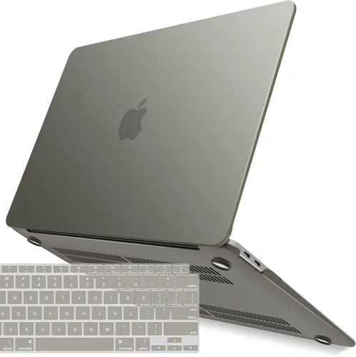Vista 41 de IBENZER Compatible con Nuevo MacBook Air de 13 pulgadas Funda 2022 2021 2020 M1 A2337 A2179 A1932, Carcasa Rígida de Plástico con Cubierta de azul