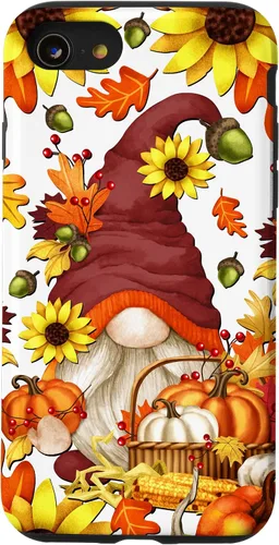 Vista 18 de Hello Fall Sunflower Gnome Pattern for Women Cute Autumn Case for iPhone 17