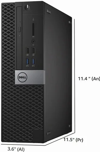 Vista 4 de Dell Computadora de escritorio OptiPlex 3040 SFF, Quad-Core i5-6500 hasta 3.6 GHz, 8 GB de RAM, 256 GB SSD, teclado y mouse, WiFi, BT, Windows 11