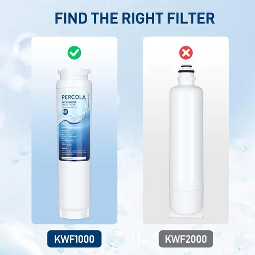 Vista 2 de Filtro de agua KWF1000, certificado NSF 42 y 372, repuesto para Miele 11513640 KWF1000 Filtro de agua transparente intensivo para electrodomésticos