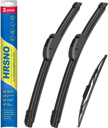 Vista 8 de Limpiaparabrisas de 15"+15" con juegos de escobillas limpiaparabrisas traseras de 13", repuesto automotriz para Jeep Wrangler 2007-2017, escobillas