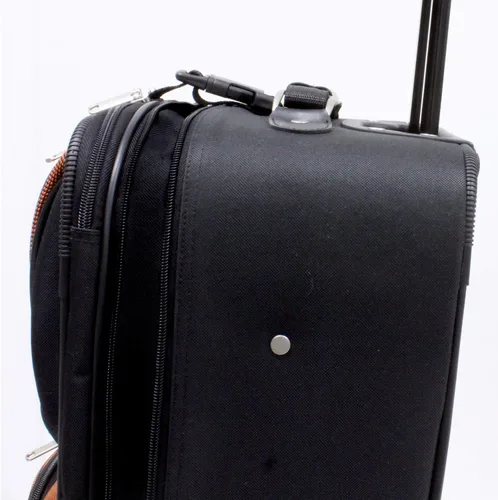Vista 3 de Travel Select Amsterdam - Equipaje vertical y expandible con ruedas Naranja Checked-Large 29-Inch