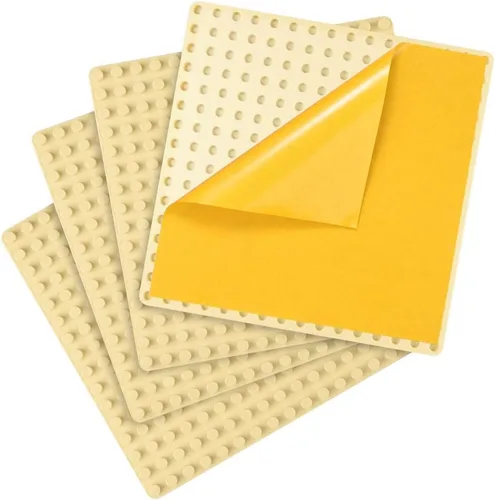 Vista 7 de MIMAX Placas base autoadhesivas compatibles con DUPLO, placa base para despegar y pegar para mesa de juego o pared de bricolaje, paquete de 4