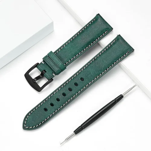 Vista 4 de Avohome Genuine Leather Watch Straps 182022mm Italy Frosted Cowhide Watch Strap Multi-color for MenWomen with Pin BuckleWatch not included