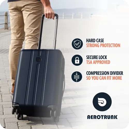 Vista 9 de Aerotrunk Armadillo - Mediana Checked, Negro -, Armadillo medio