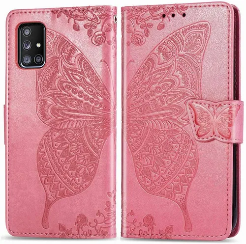 Vista 12 de GYHOYA Funda tipo cartera compatible con Samsung Galaxy A71 para mujer, funda de cuero con función atril magnético y tarjetero para Samsung Galaxy