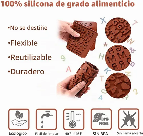Vista 2 de WhiteRhino Juego de moldes de silicona con forma de corazón de chocolate, grandes rompibles, bomba de cacao caliente de 2.6 pulgadas, moldes