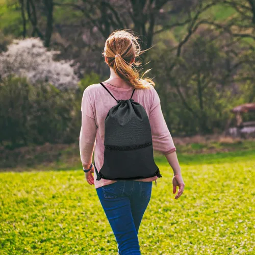 Vista 8 de HOLYLUCK - Mochila, bolsa deportiva con cordón ajustable para gimnasio