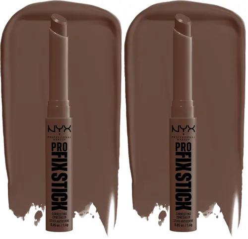 Vista 13 de NYX PROFESSIONAL MAKEUP Pro Fix Stick Corrector de maquillaje, Corrector en barra de cobertura media que se puede construir - Verde 0.1 VERDE