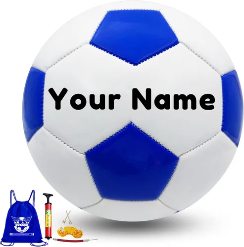 Vista 9 de Balón de fútbol personalizado tamaño 3/4/5, regalo de pelota de fútbol personalizada con nombre o texto para entrenador, hijo, hija, papá, mamá