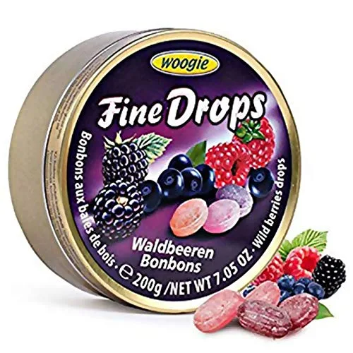Vista 4 de Fine Drops - Paquete variado de caramelos duros de frutas importados de Austria, paquete de 3