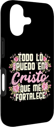 Vista 3 de Todo Lo Puedo En Cristo God Jesus - Funda de regalo cristiana para iPhone 17