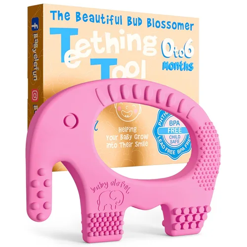 Vista 11 de Juguetes de dentición Baby Elefun para bebés 5X Alivio del dolor Sin retraso 0-6 meses Azul 34-38 Azul