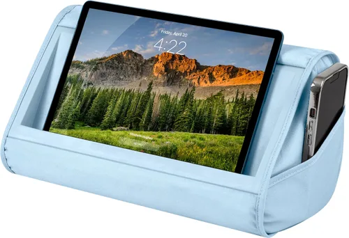 Vista 11 de LAPGEAR Soporte de almohada para tablet, ranura de 11 pulgadas para iPads, Galaxy Tabs, Kindles, lectores electrónicos y teléfonos, soporte