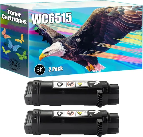 Vista 13 de Compatible with Xerox WC6515 Toner Cartridges Work for Xerox Phaser 6510DN 6510DNI 6510N WorkCentre 6515DN 6515DNI Printers (1 Pack Black)