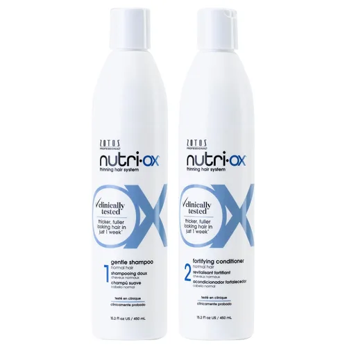 Vista 11 de NUTRI-OX Champú suave normal para adelgazar el cabello Cabello más grueso y de aspecto más completo Probado clínicamente y dermatológicamente