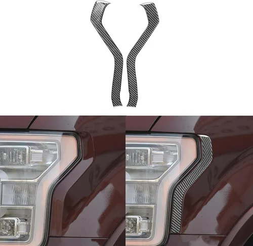 Vista 20 de Adhesivo de fibra de carbono para espejo retrovisor de automóvil, panel de poste triangular, adhesivo de pilar A, compatible con F150 SVT Raptor