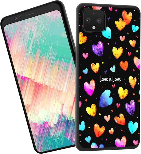 Vista 59 de Funda delgada para Google Pixel 4 XL, funda delgada de silicona de TPU suave a prueba de golpes para Google Pixel 4 XL, cruz negra