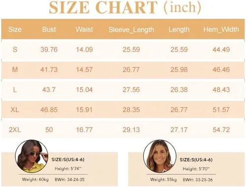Vista 7 de EVALESS Blusas con botones para mujer, blusas de manga larga con estampado de moda 2023