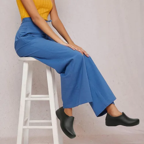 Vista 7 de Haifago Zapatos de chef antideslizantes para mujer zapatos de trabajo para servicio de alimentos para mujer zapatos de trabajo para restaurante