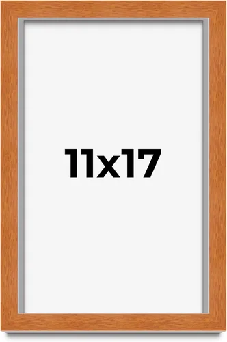 Vista 80 de Marco de 3 x 3 pulgadas de madera maciza de nuez y miel marrón con plexiglás acrílico UV, respaldo de tablero de espuma y accesorios para colgar