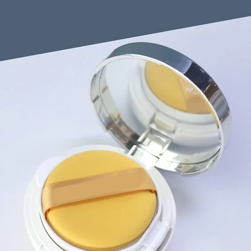 Vista 4 de Batidora de maquillaje multicolor, esponja milagrosa, soplo de polvo de maquillaje reutilizable para base líquida y crema, polvo prensado, cobertura