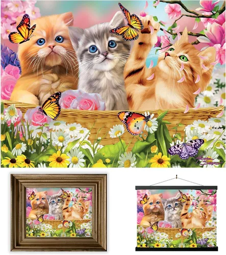 Vista 12 de 3D LiveLife Imágenes lenticulares - Animales de granja de bebés de Deluxebase. Arte de pared de animales de 12 x 16 pulgadas sin marco con efecto 3D
