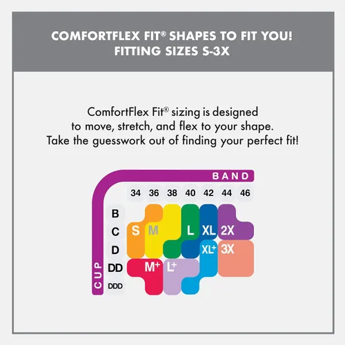Vista 6 de Playtex Sujetador inalámbrico Secrets ComfortFlex sin varillas con cobertura completa, brasier convertible inalámbrico