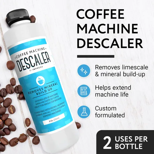 Vista 3 de IMPRESA Paquete de descalcificador y limpieza para máquina de café, compatible con cafeteras Keurig K-Duo y K-Cup, solución de descalcificación de 8