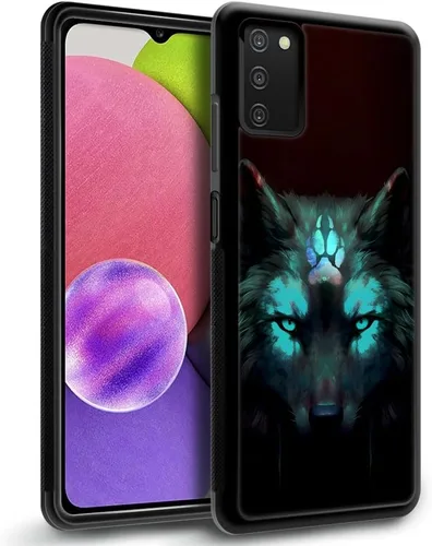 Vista 2 de CARLOCA Funda compatible con Samsung Galaxy S20 FE, diseño gráfico de identidad negro espiritual lobo, a prueba de golpes, antiarañazos