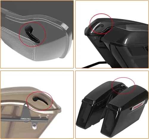 Vista 5 de Levantadores de tapa de alforja para Harley Davidson Touring Street Glide FLHR FLHT FLHX FLHTK 2014-2022