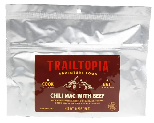 Vista 24 de Trailtopia Burrito de carne y frijoles negros, cena de senderismo liofilizada, sabor delicioso, preparación rápida y fácil, ligera, perfecta